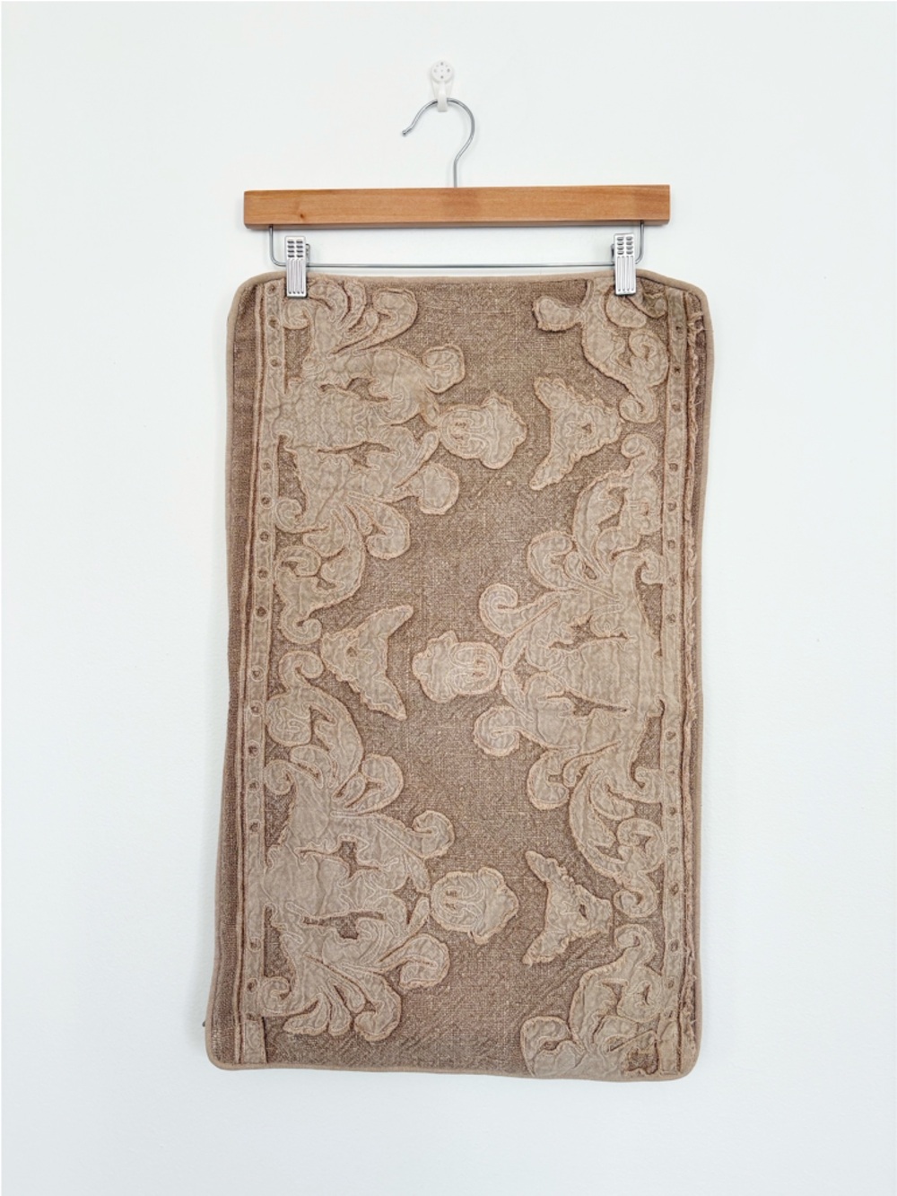 Pottery Barn || Linen Blend Boho Pillow Sham‎ Tan Brown